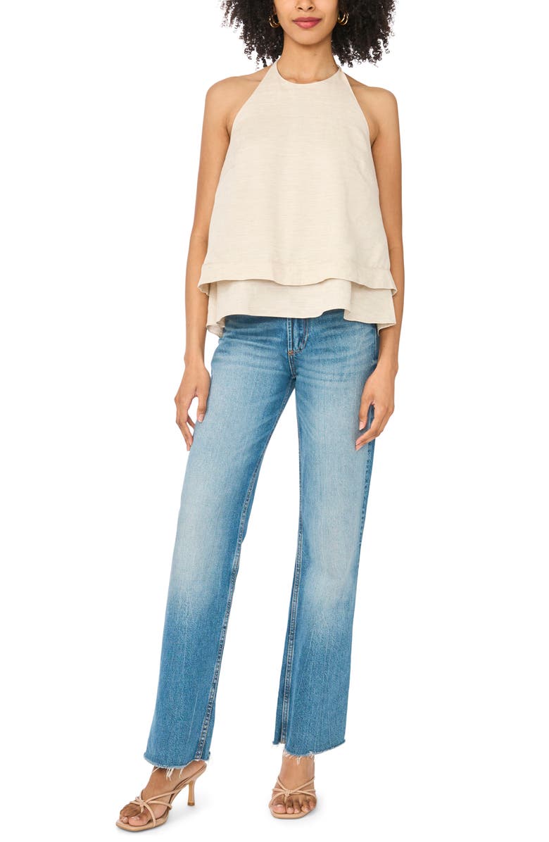 Parker Longline Halter Tank, Alternate, color, Fine Linen