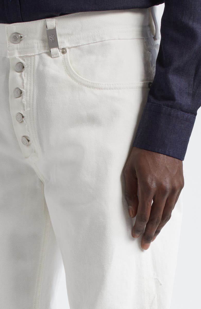 McQueen Straight Leg Jeans, Alternate, color, Optical White