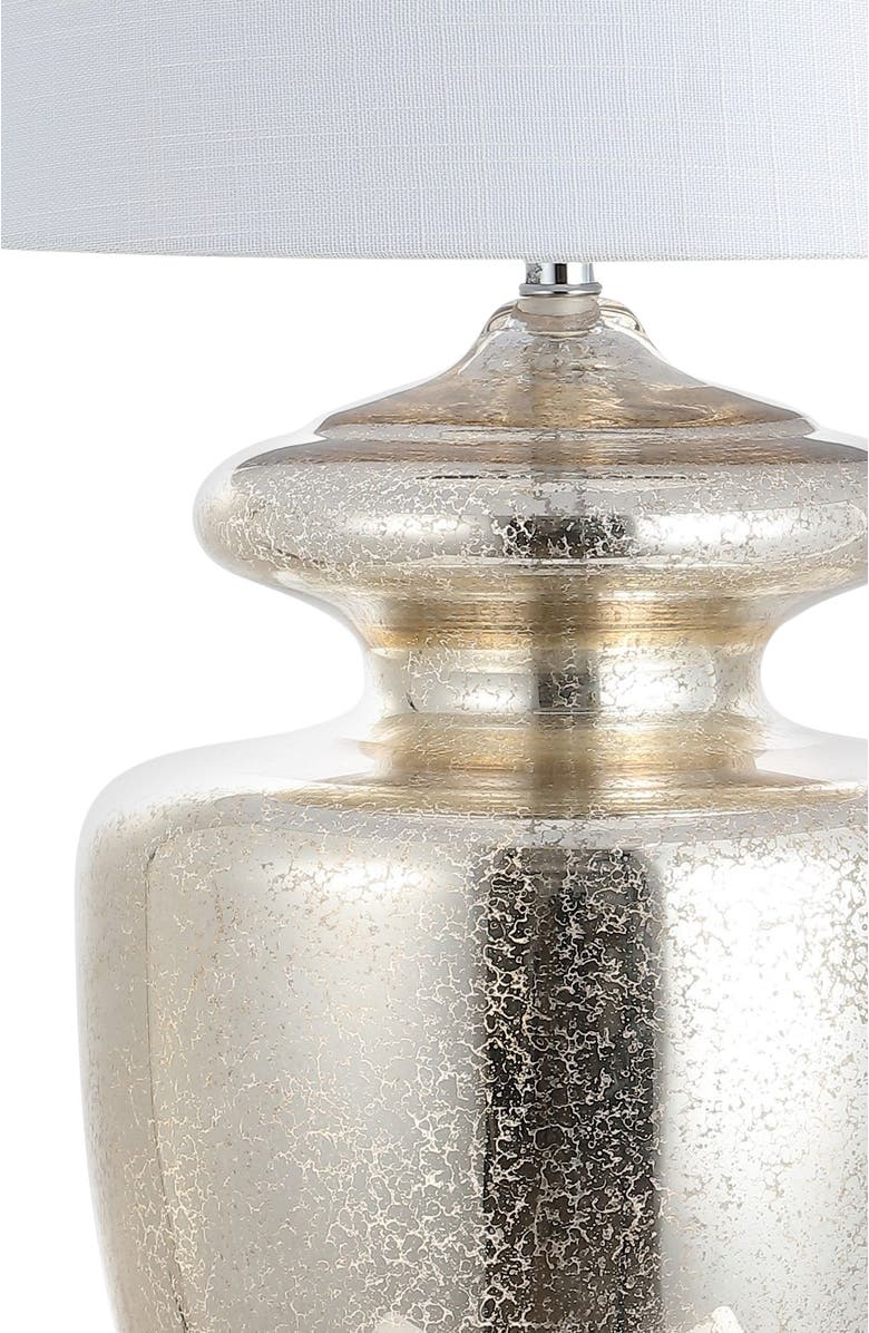 JONATHAN Y Hughes 31" Glass LED Table Lamp, Mercury Glass, Alternate, color, 