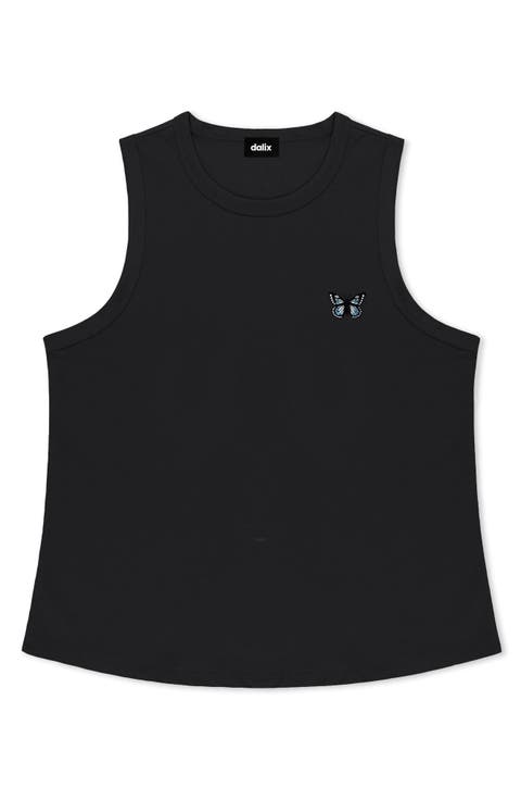 Butterfly Cotton Jersey Tank