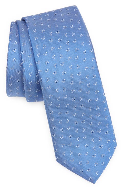 Neat Silk Skinny Tie