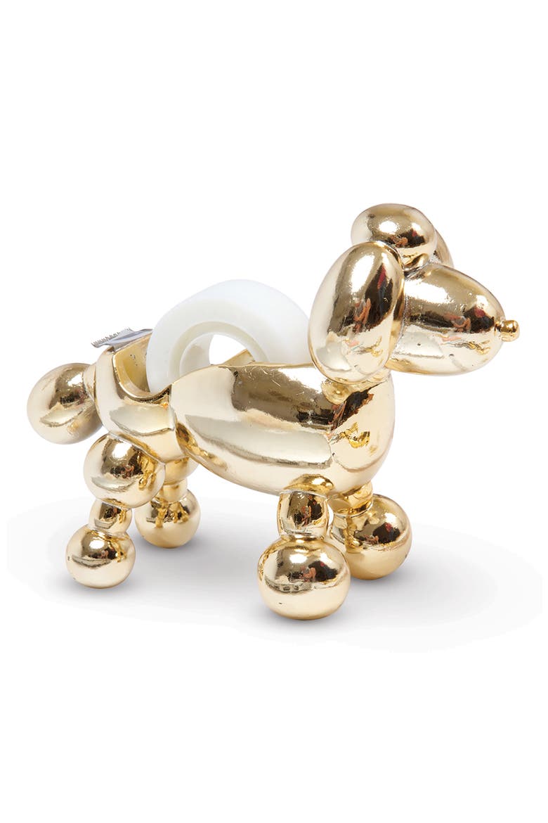 Balloon Dog Tape Dispenser, Main, color, GOLD