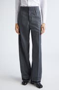 Maison Margiela Memory of the Hem Herringbone Straight Leg Pants