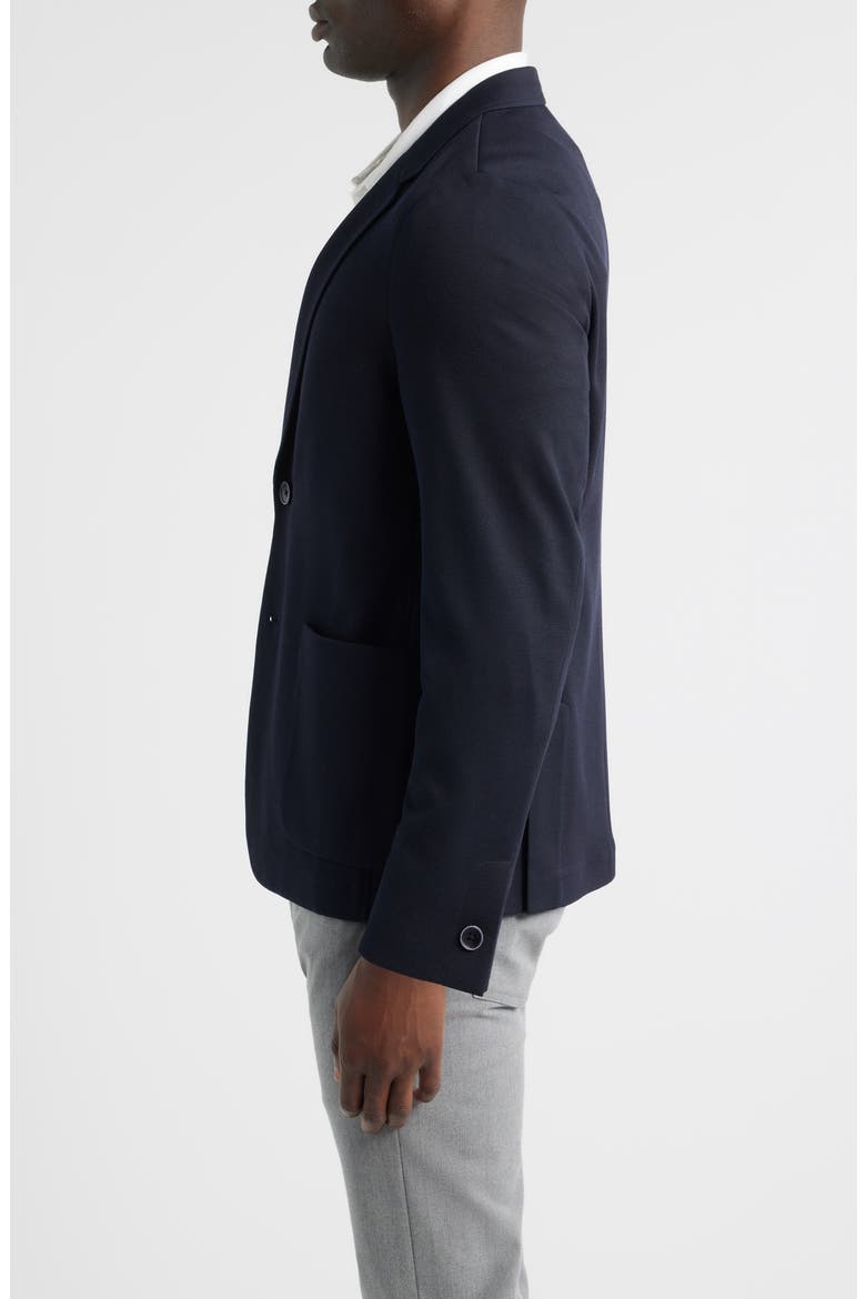 Futimo Textured Knit Navy Blazer, Alternate, color, DARK CASPIAN