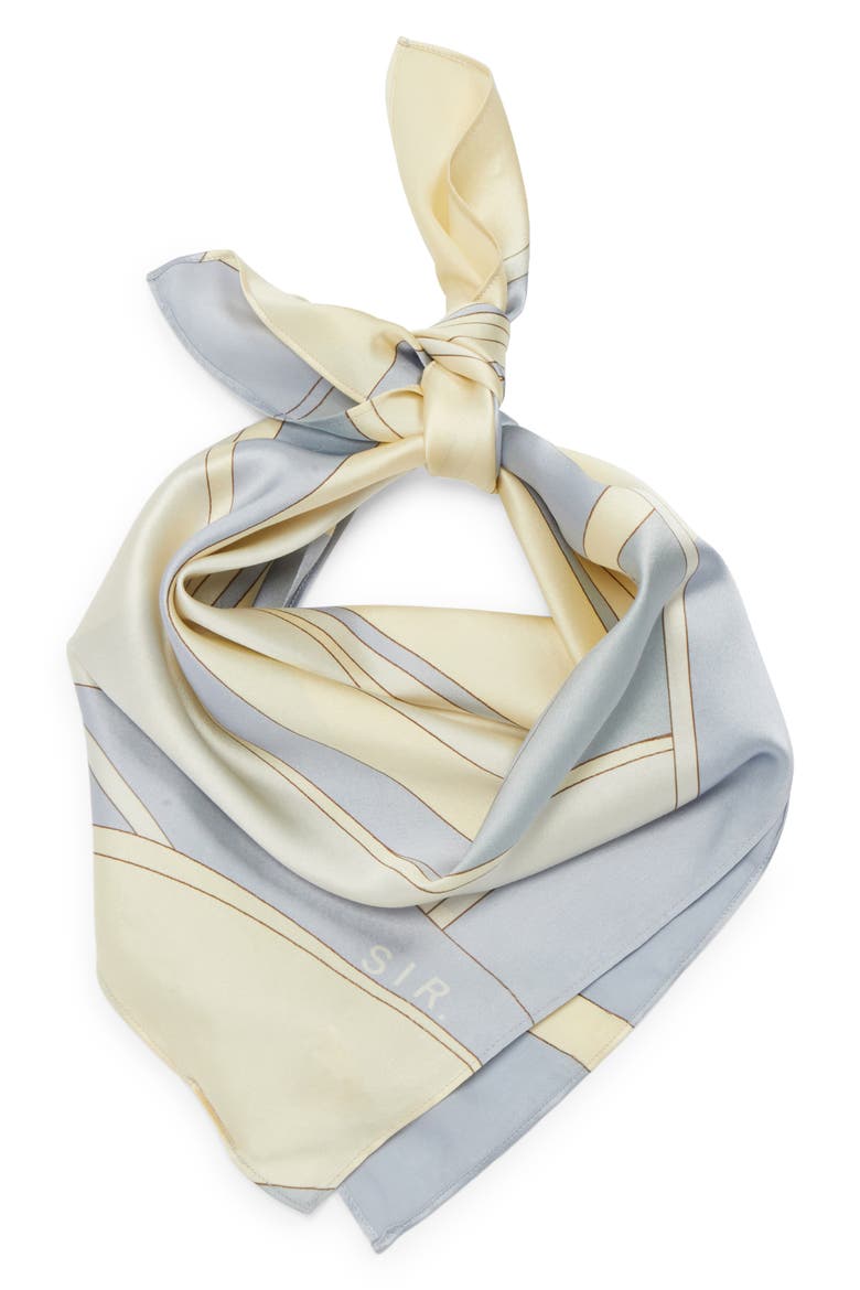 Adrianna Abstract Print Silk Scarf, Main, color, CESCO PRINT