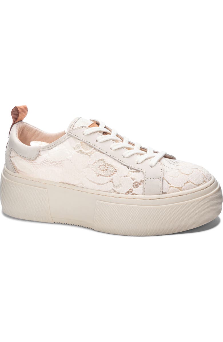 42 Gold Glee Lace Platform Sneaker, Main, color,