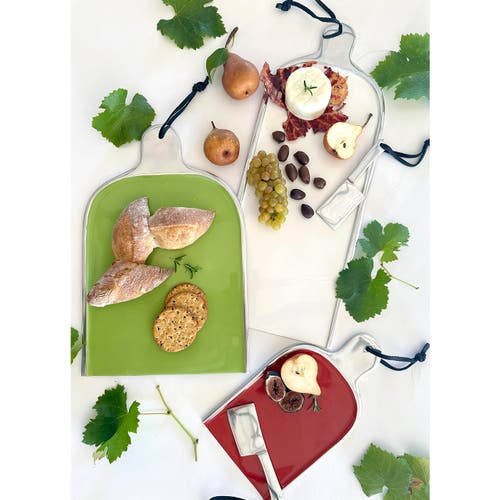 Lunares Cheese Paddle With Knife Set In Multi