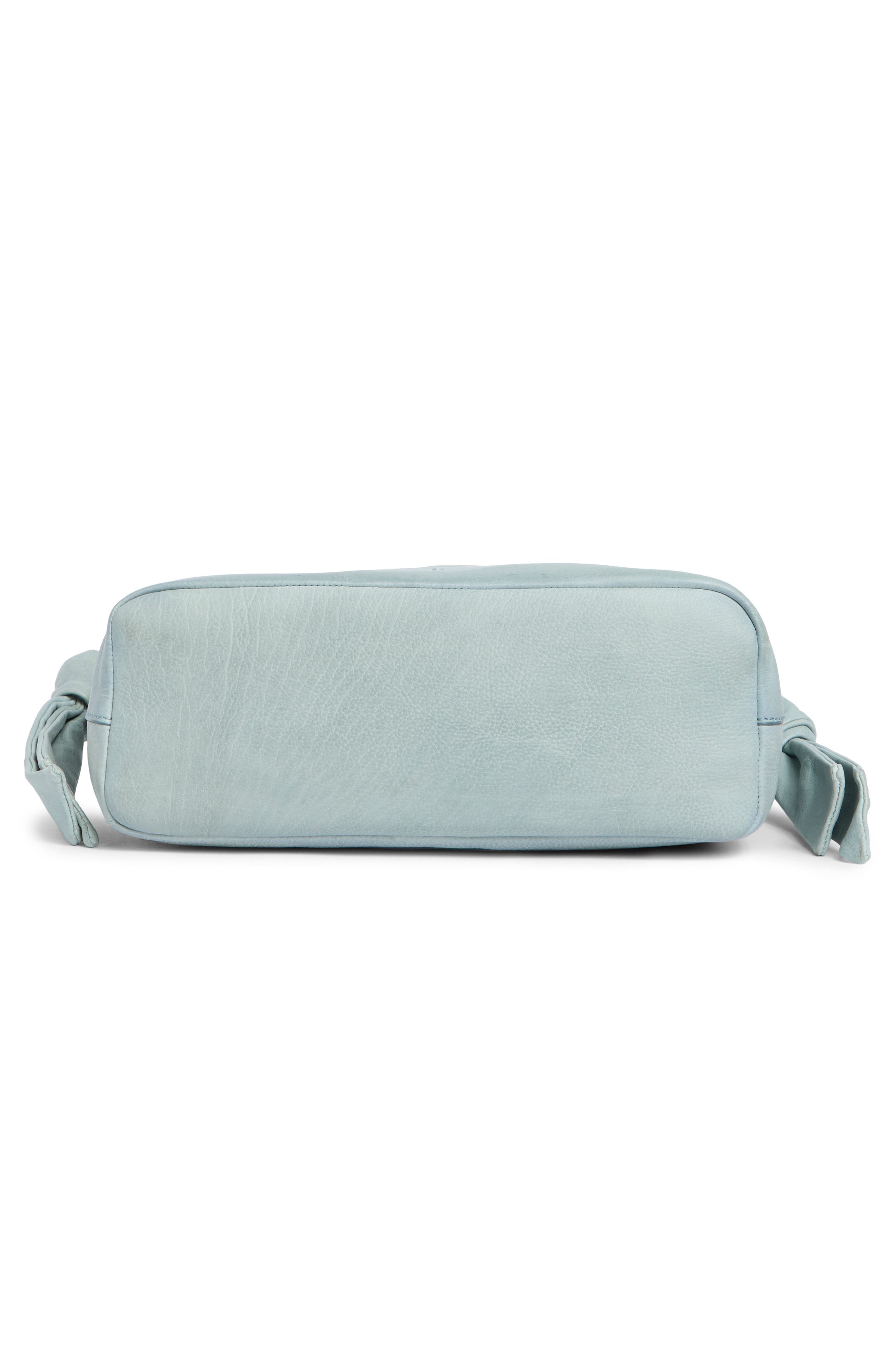 Nora Knotted Leather Satchel, Alternate, color, LT. SKY