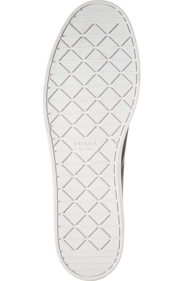 Prada Lane Triangle Logo Low Top Leather Sneaker, Alternate, color,