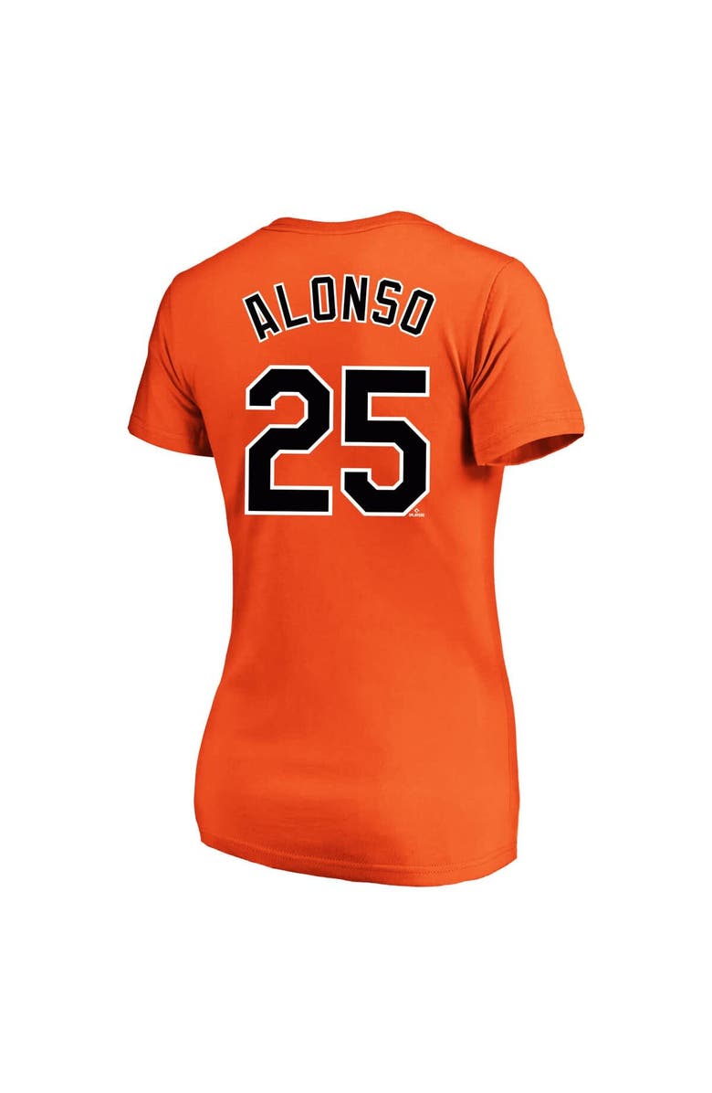 PROFILE Women's Profile Pete Alonso Orange Baltimore Orioles Plus Size Name & Number V-Neck T-Shirt, Alternate, color, Orange