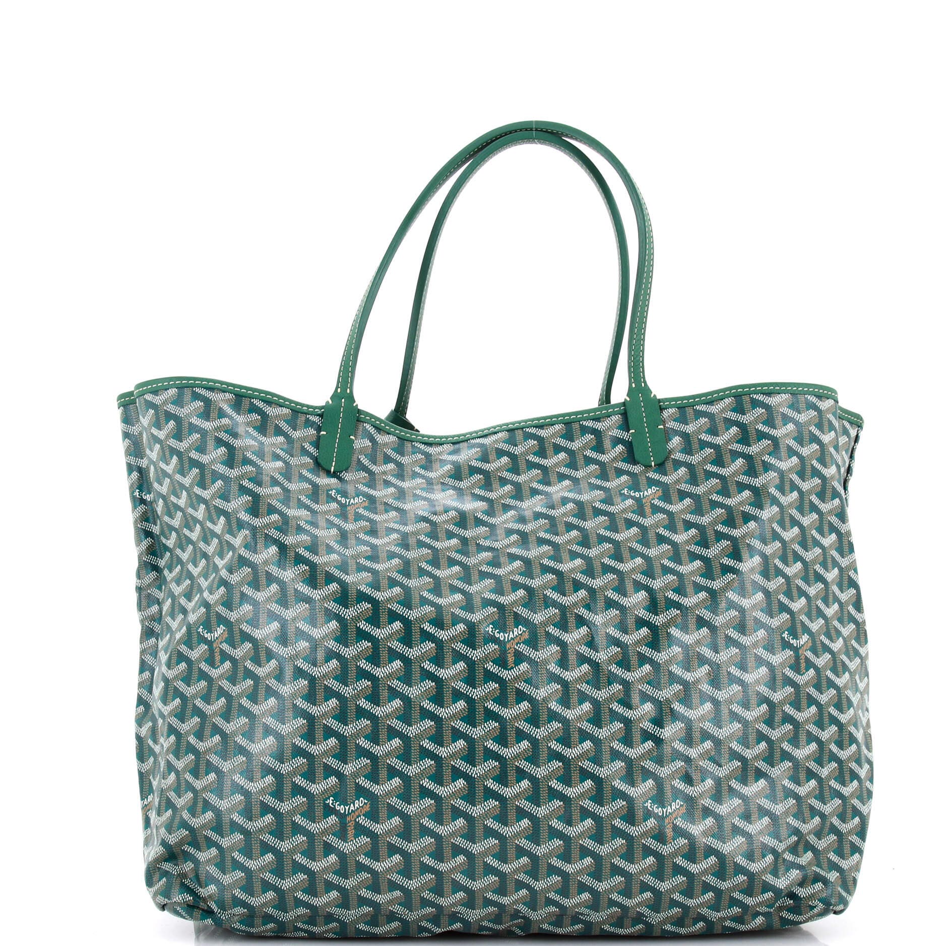 Saint Louis Tote Coated Canvas GM, Main, color, Green