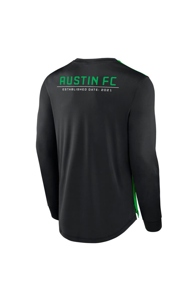 FANATICS Men's Fanatics Branded Black Austin FC Mid Goal Long Sleeve T-Shirt, Alternate, color, Black