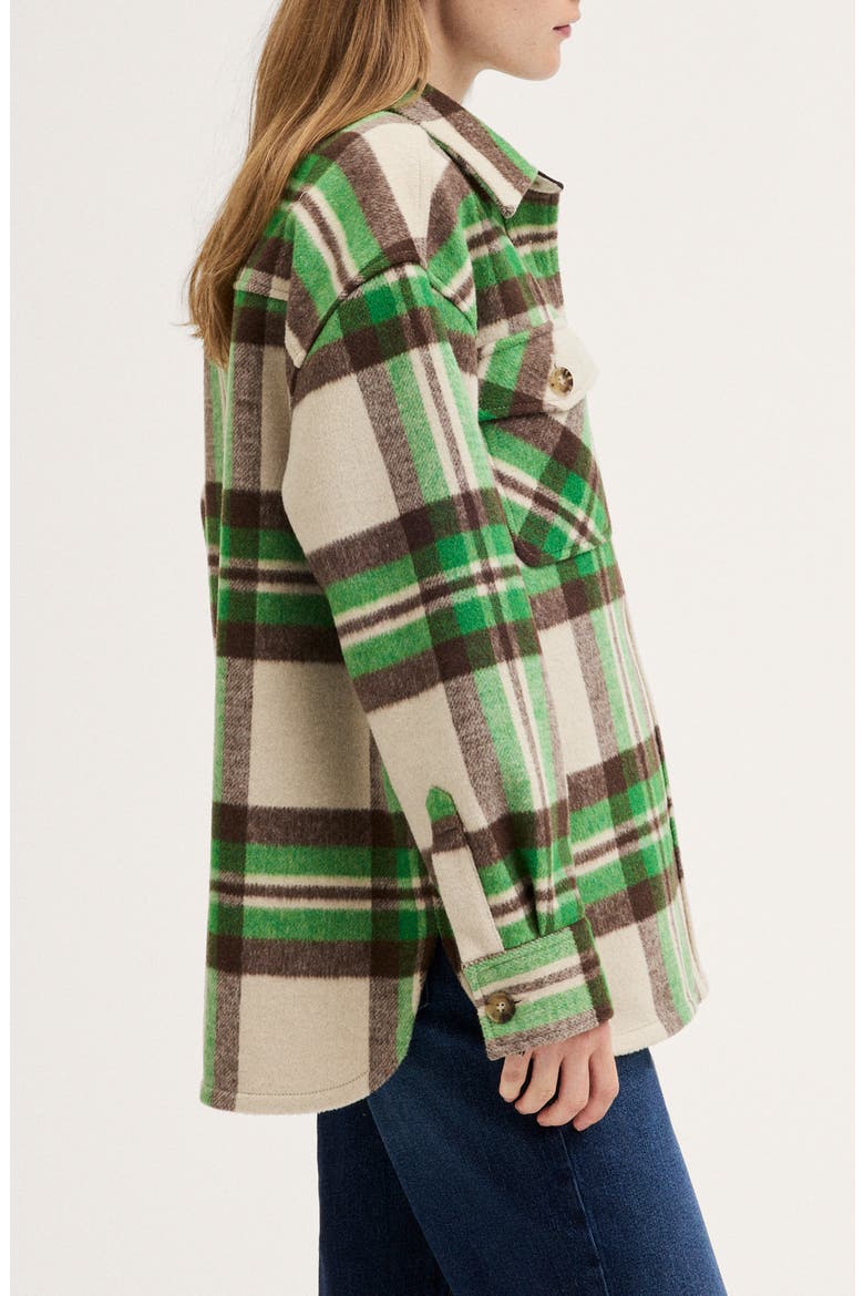 The Reissue Shirt Jacket, Alternate, color, GREEN PLAID