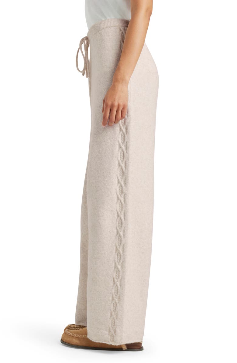 Splendid Stassi Cable Stitch Sweater Pants, Alternate, color, 