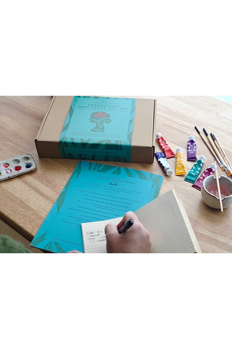 Transitions Meditative Art Kit, Alternate, color, Teal