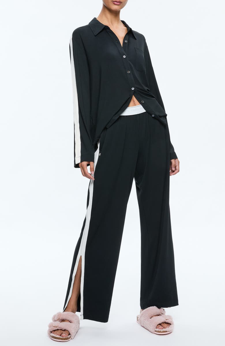 Alice + Olivia Nico Long Sleeve Top & Pants Pajamas, Main, color,