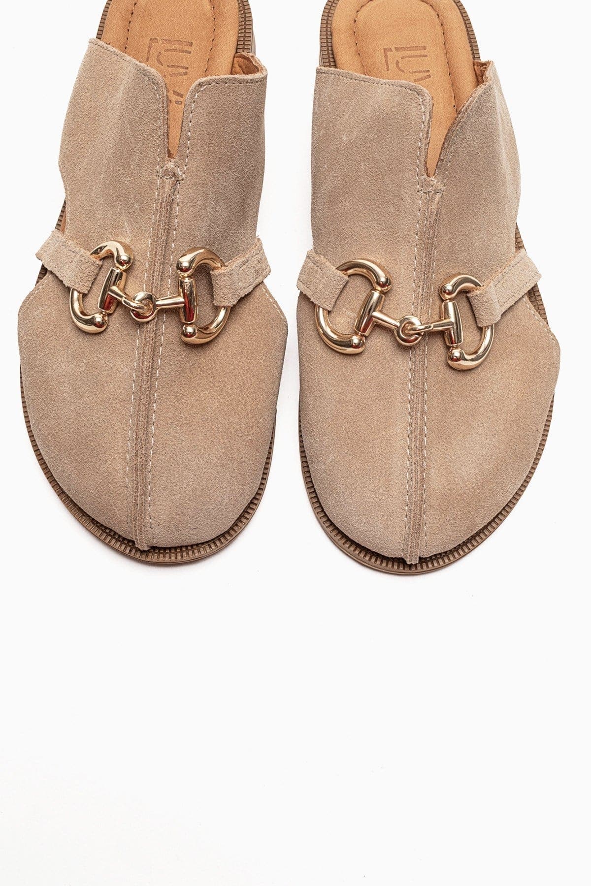 Favor Leather Mules, Alternate, color, Beige Suede