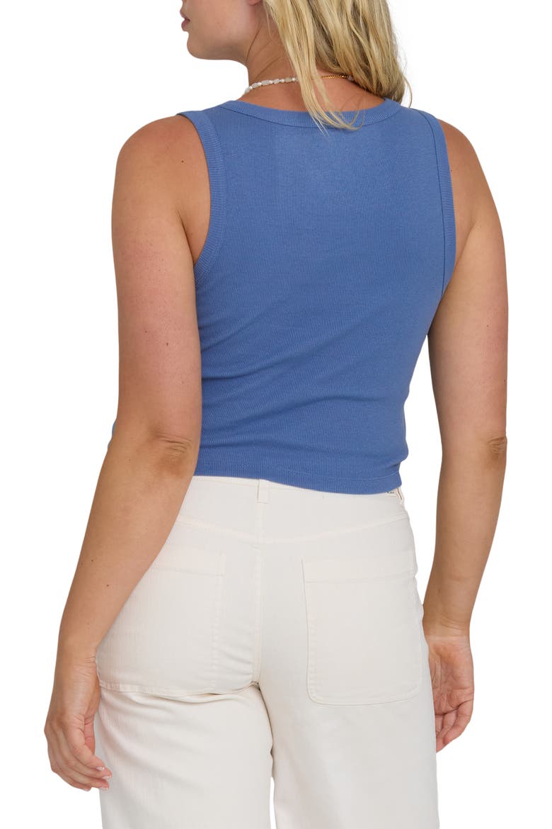 Headed to Sea Graphic Rib Knit Crop Tank, Alternate, color, DUTCH BLUE