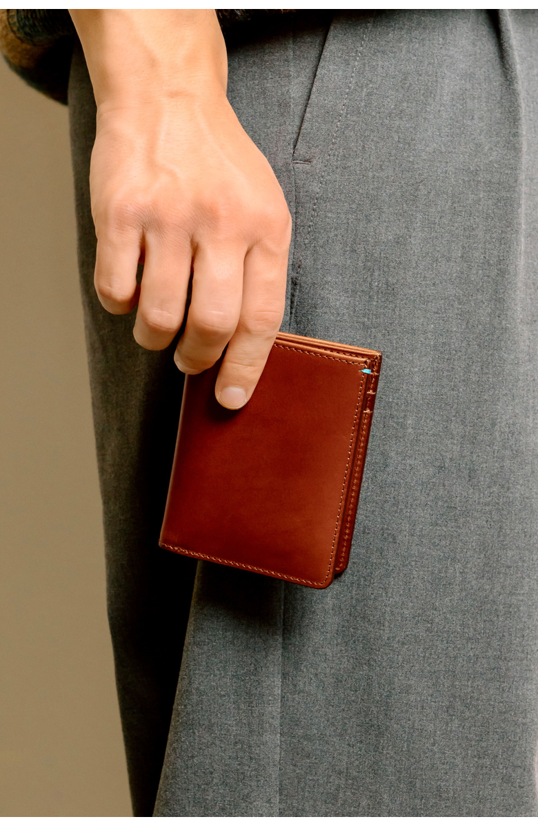 Bluebonnet The Toscano Italian Leather Bifold Wallet, Alternate, color, Tuscan Tan