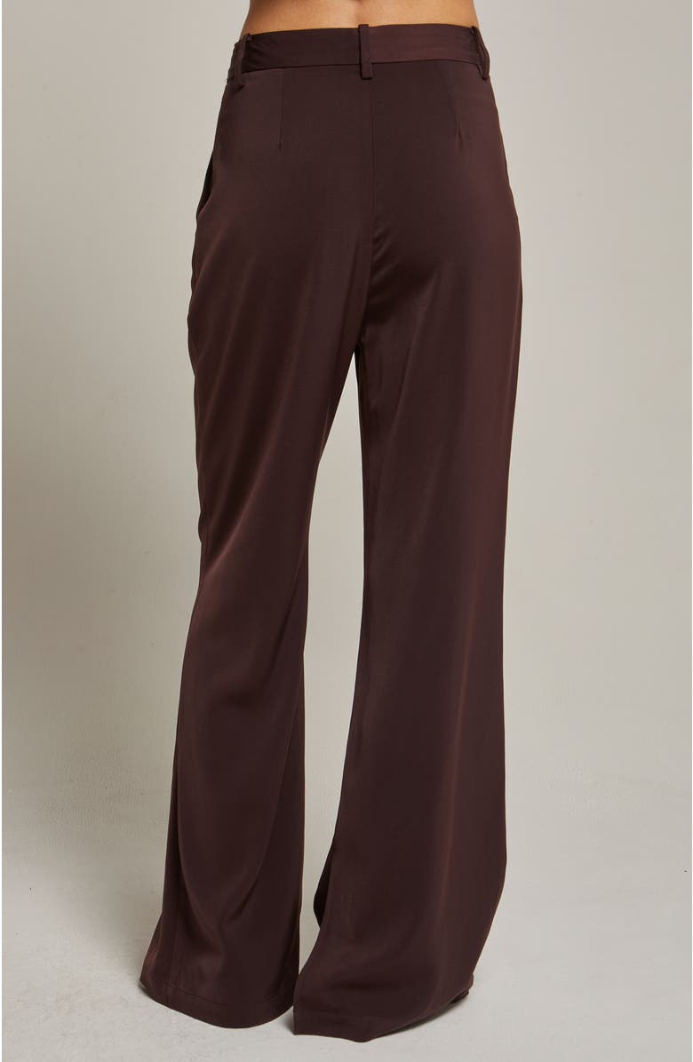 CRESCENT Silky Wide Leg Trousers, Alternate, color, Merlot