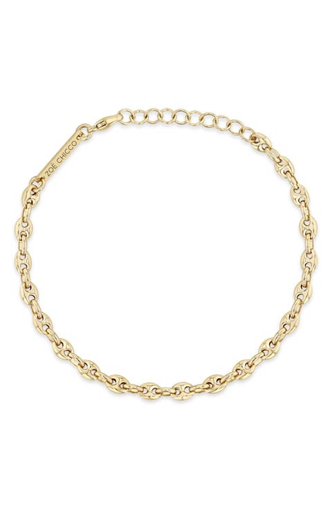 Puffed Mariner Chain Bracelet