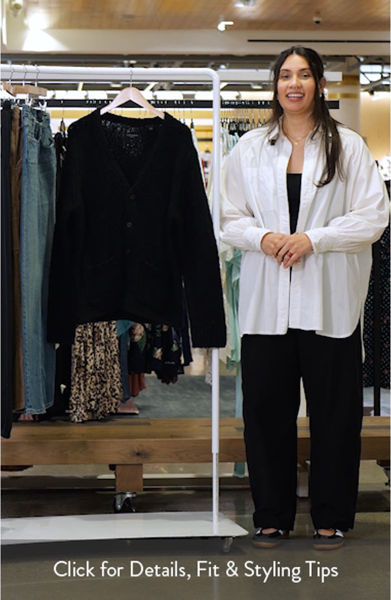 Tobie Merino Wool Blend Cardigan, sales video thumbnail