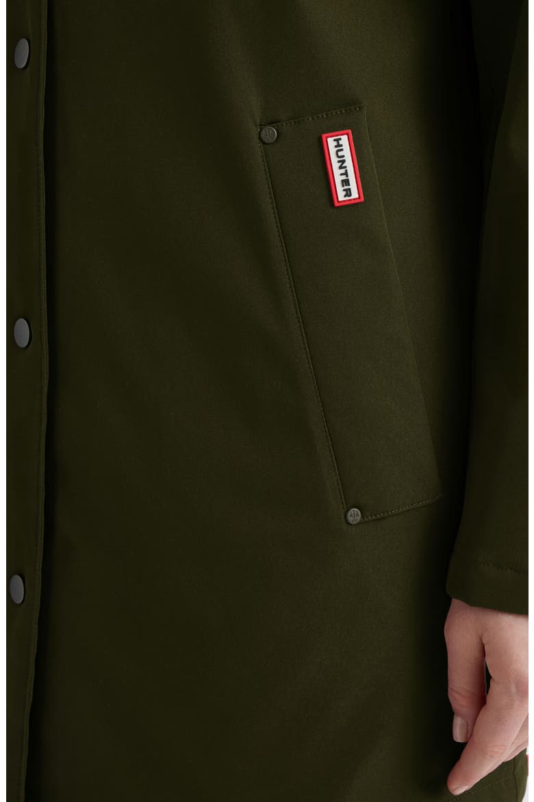 Billie Hooded Raincoat, Alternate, color, HUNTER GREEN