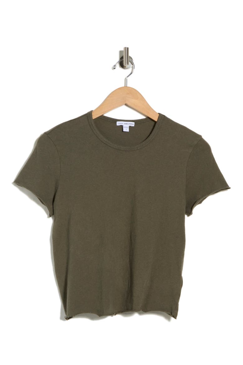 Shrunken Tee, Alternate, color, ARMY GREEN
