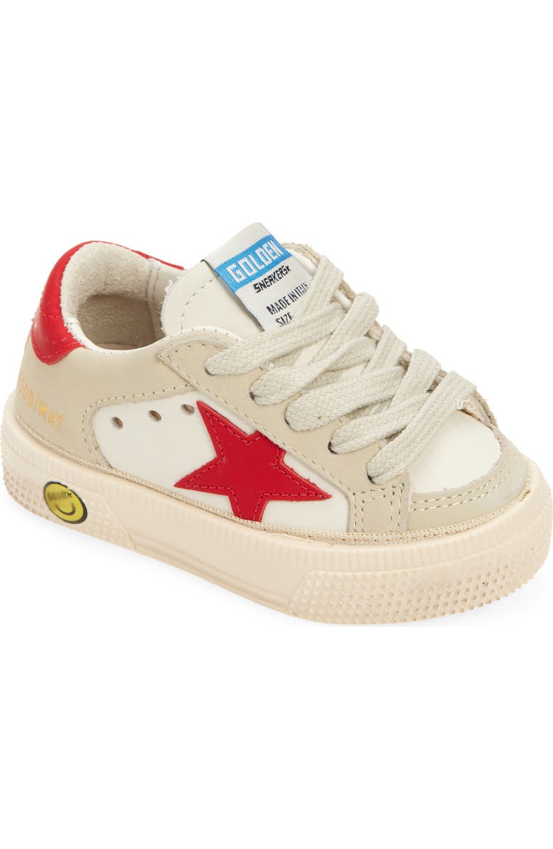 Golden Goose Kids' May School Leather Sneaker, Main, color,
