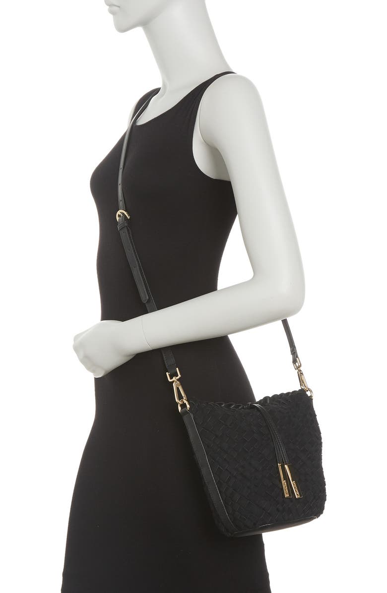 Calvin Klein Naomi Woven North/South Crossbody, Alternate, color,