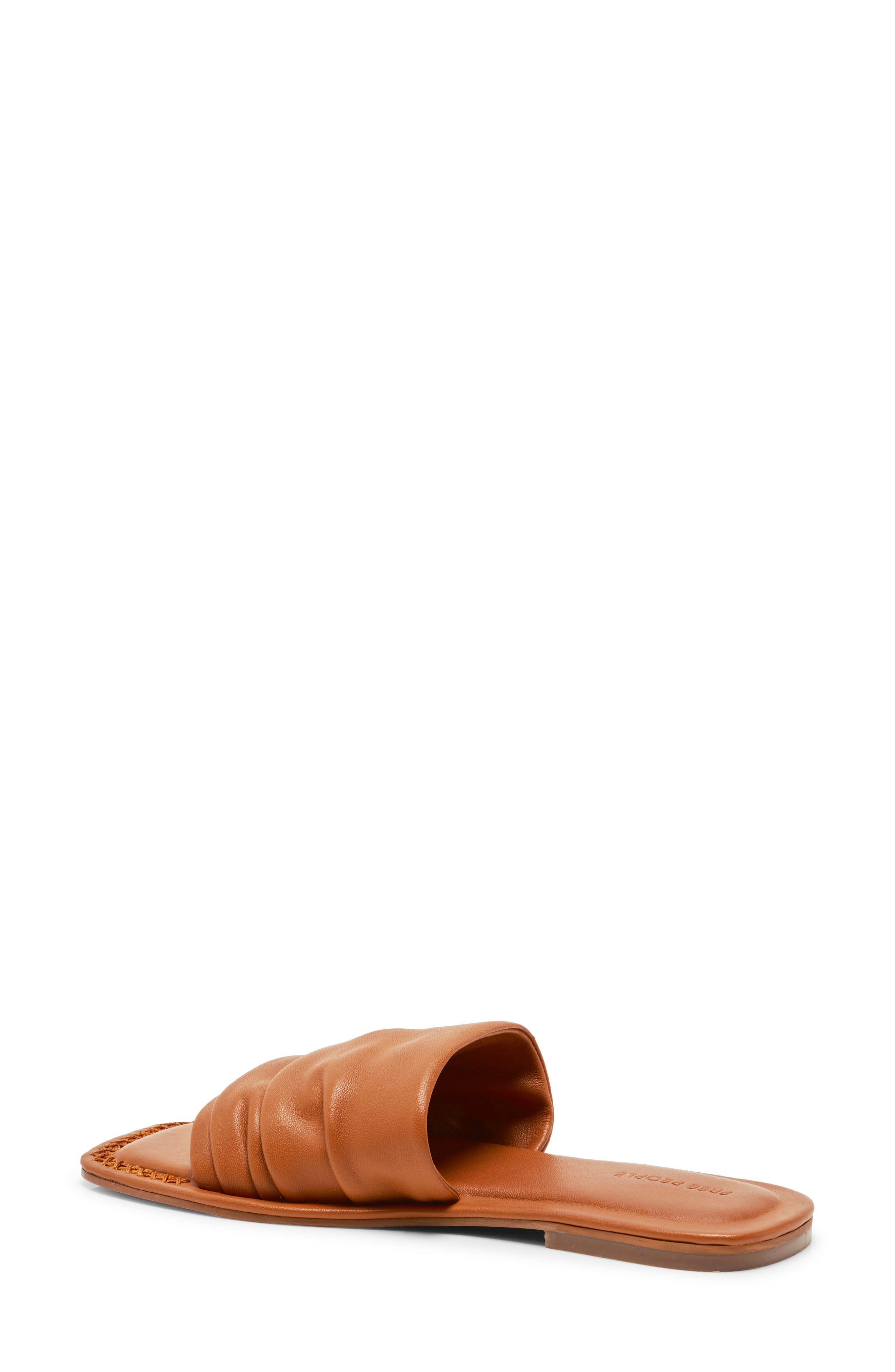 Evelyn Slide Sandal, Alternate, color, VACHETTA VOYAGE LEATHER