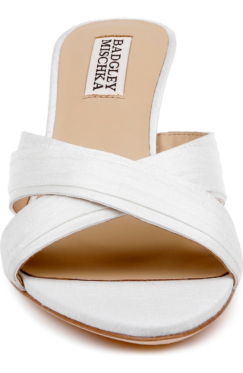 Badgley Mischka Collection Xania Sandal, Alternate, color, Ivory Silk