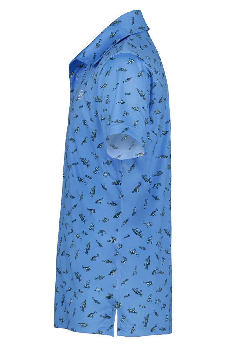 Under Armour Kids' UPF 50+ Polo, Alternate, color, Horizon Blue