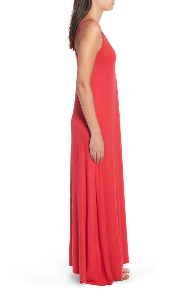Maxi Dress, Alternate, color, RED LIPSTICK