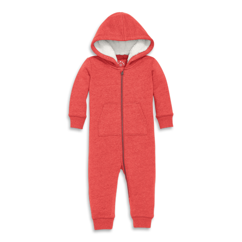 Baby Teddy Fleece-Lined Zip Romper