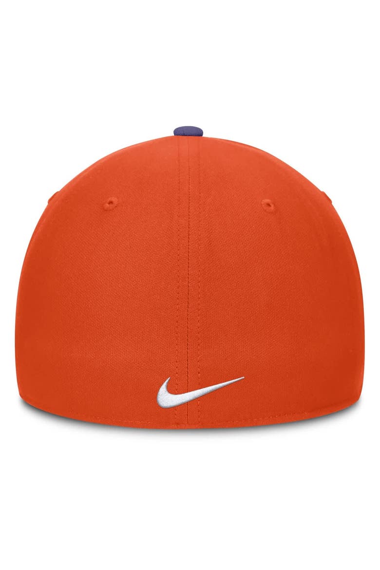 Men's Nike Purple/Orange Clemson Tigers 2025 Sideline Rise Local Performance Flex Hat, Alternate, color, Purple