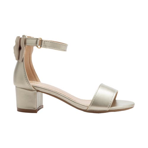 Tulleen Satin-finish Block-heels Sandals In Gold