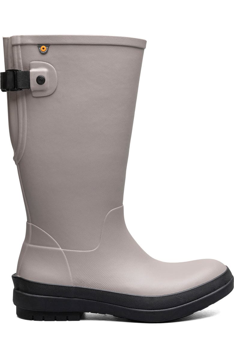 Bogs Amanda II Tall Waterproof Rain Boot, Alternate, color, Taupe Grey