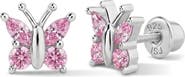 In Season Jewelry Dainty Cubic Zirconia Butterfly Earrings