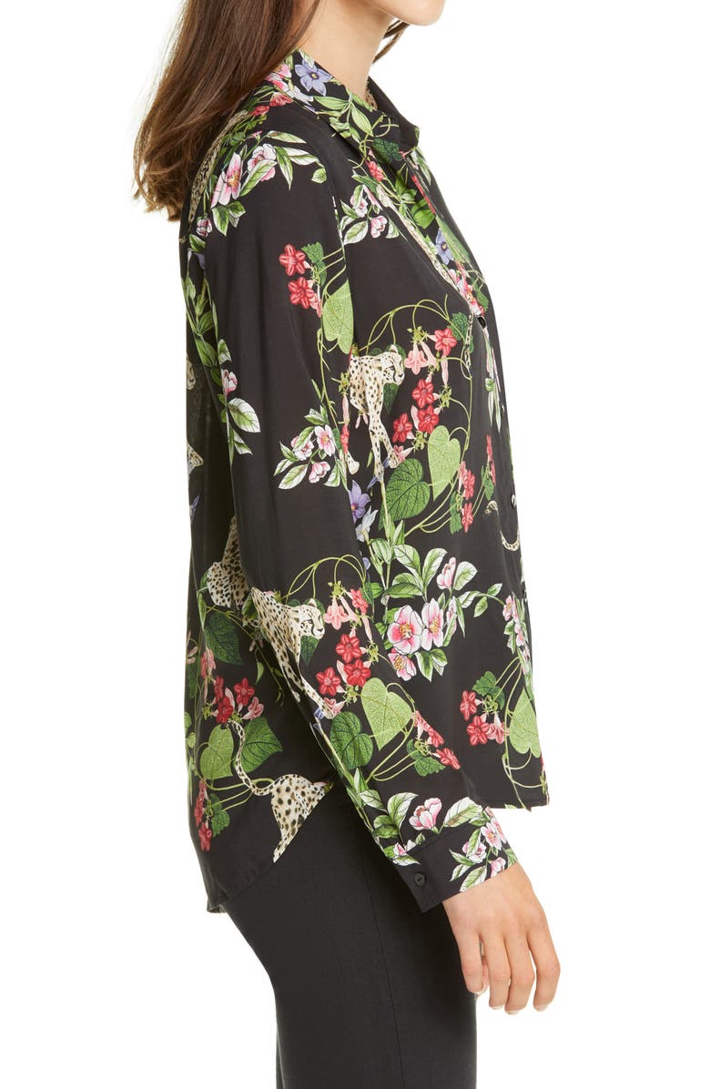 L'AGENCE Holly Polka Dot Blouse, Alternate, color, 