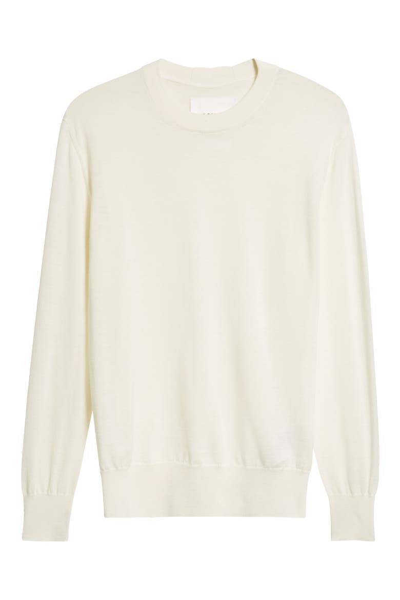Superfine Merino Wool Crewneck Sweater, Alternate, color, NATURAL