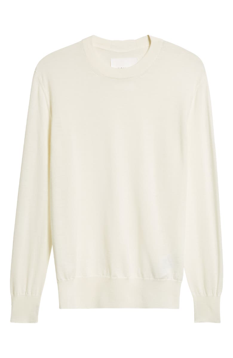 Jil Sander Superfine Merino Wool Crewneck Sweater, Alternate, color,