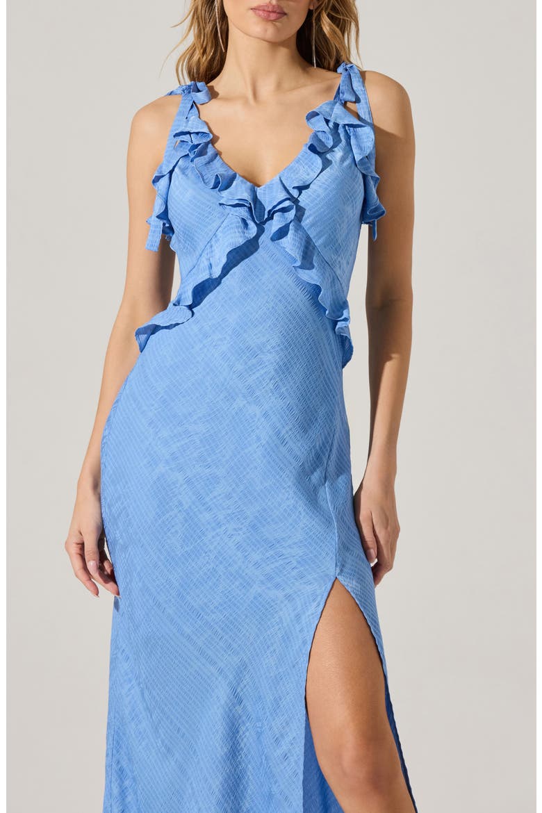 Sorbae Ruffle Detail Dress, Alternate, color, BLUE