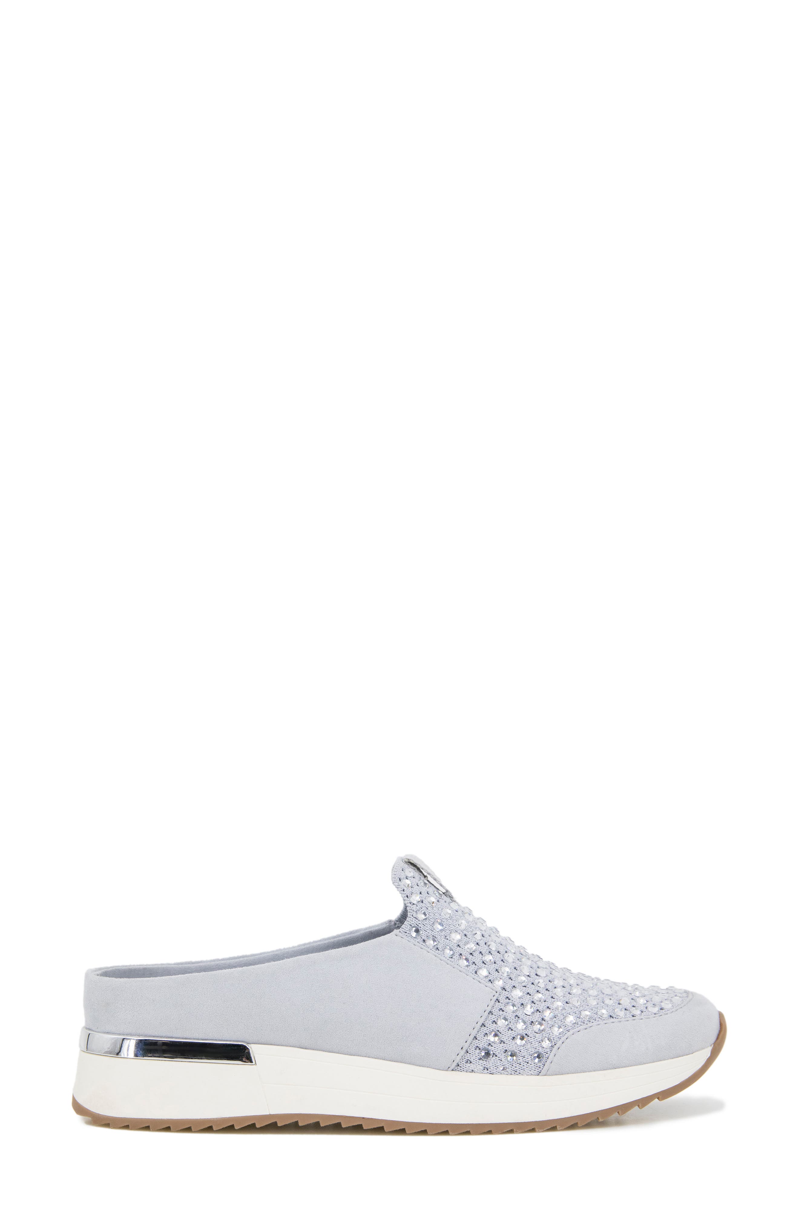 Reaction Kenneth Cole Carol Crystal Mule Sneaker, Alternate, color, Mid Grey Knit