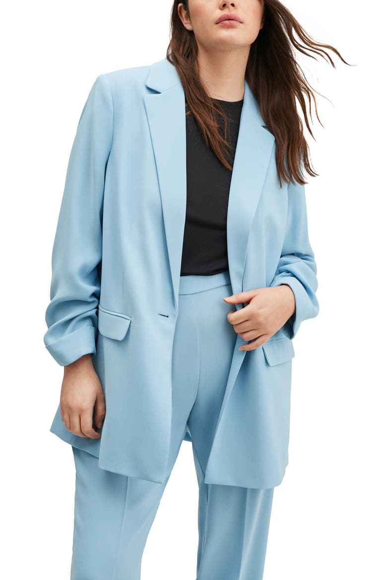 Oversize Blazer, Alternate, color, SKY BLUE