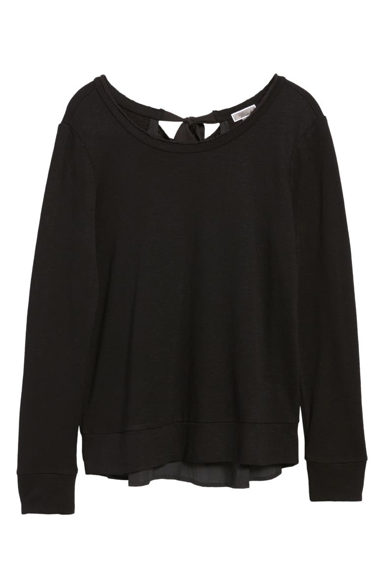 Chelsea28 Ruffle Back Sweatshirt, Alternate, color, 