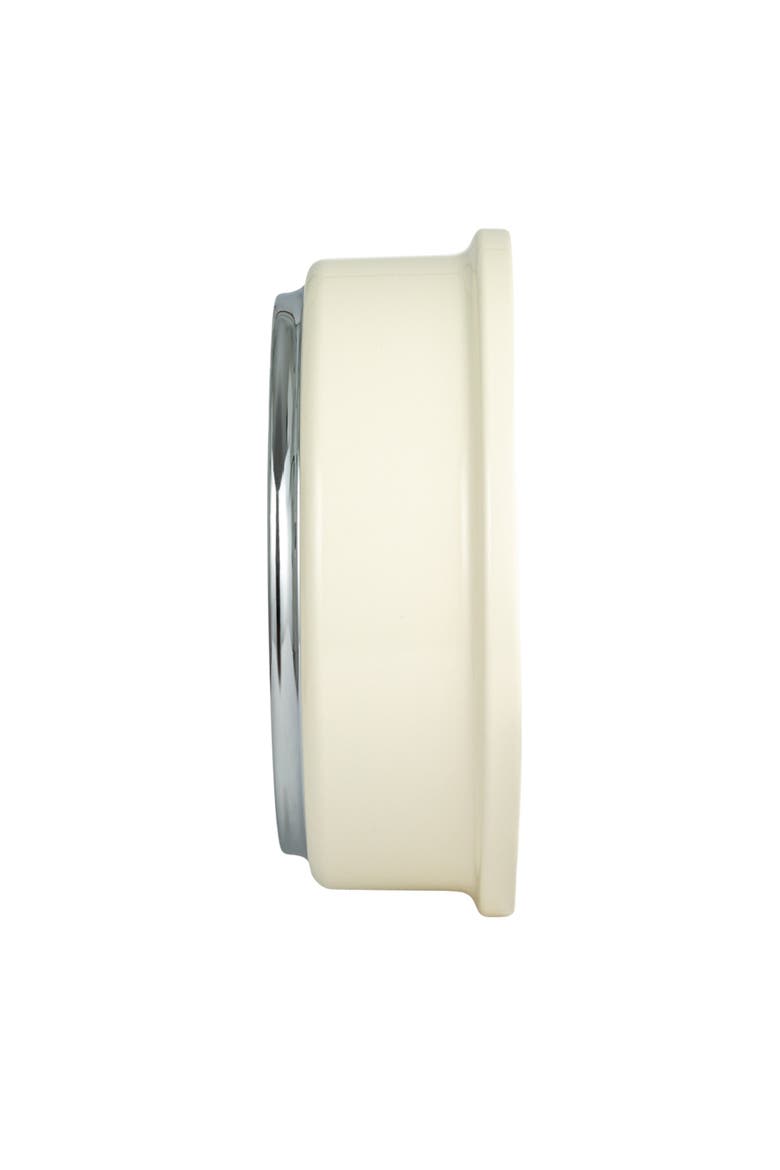 Chic Round Wall Clock, Cream, Alternate, color, Cream
