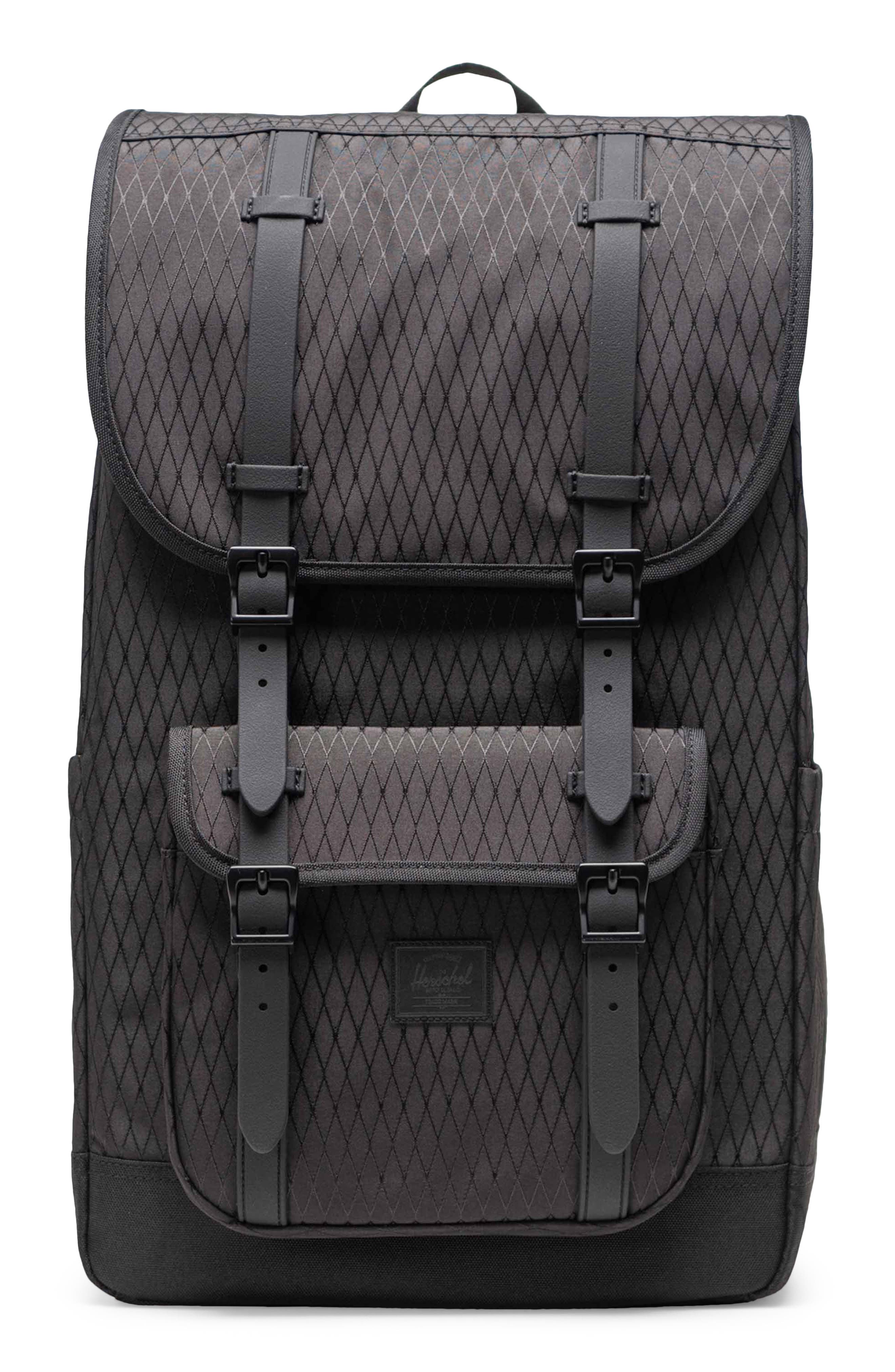 Herschel Supply Co. Little America Backpack, Main, color, Black Diamond/Black