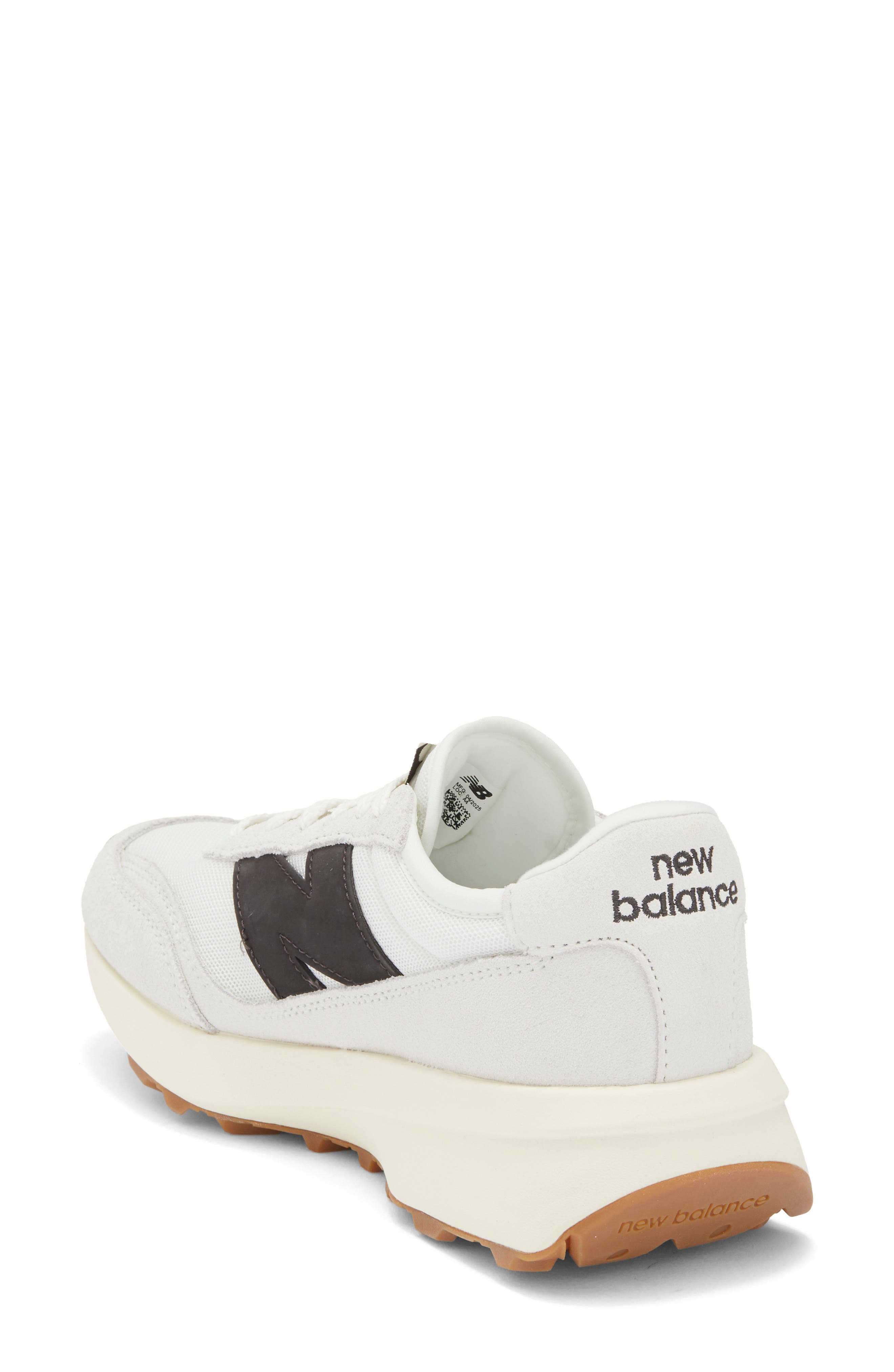 New Balance Gender Inclusive 370 Sneaker, Alternate, color, Sea Salt/ Black Cement