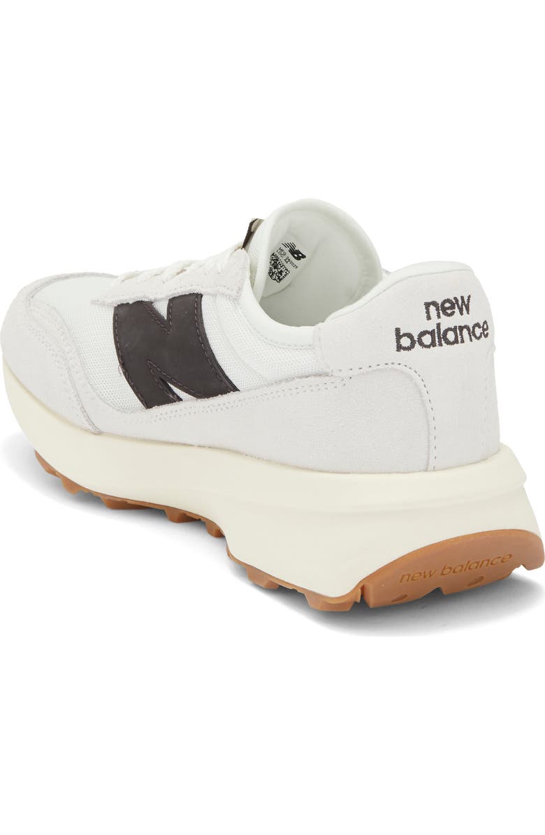 New Balance Gender Inclusive 370 Sneaker, Alternate, color, Sea Salt/ Black Cement